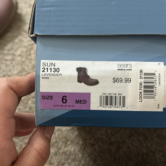 Lavender combat boots - Picture 6 of 6